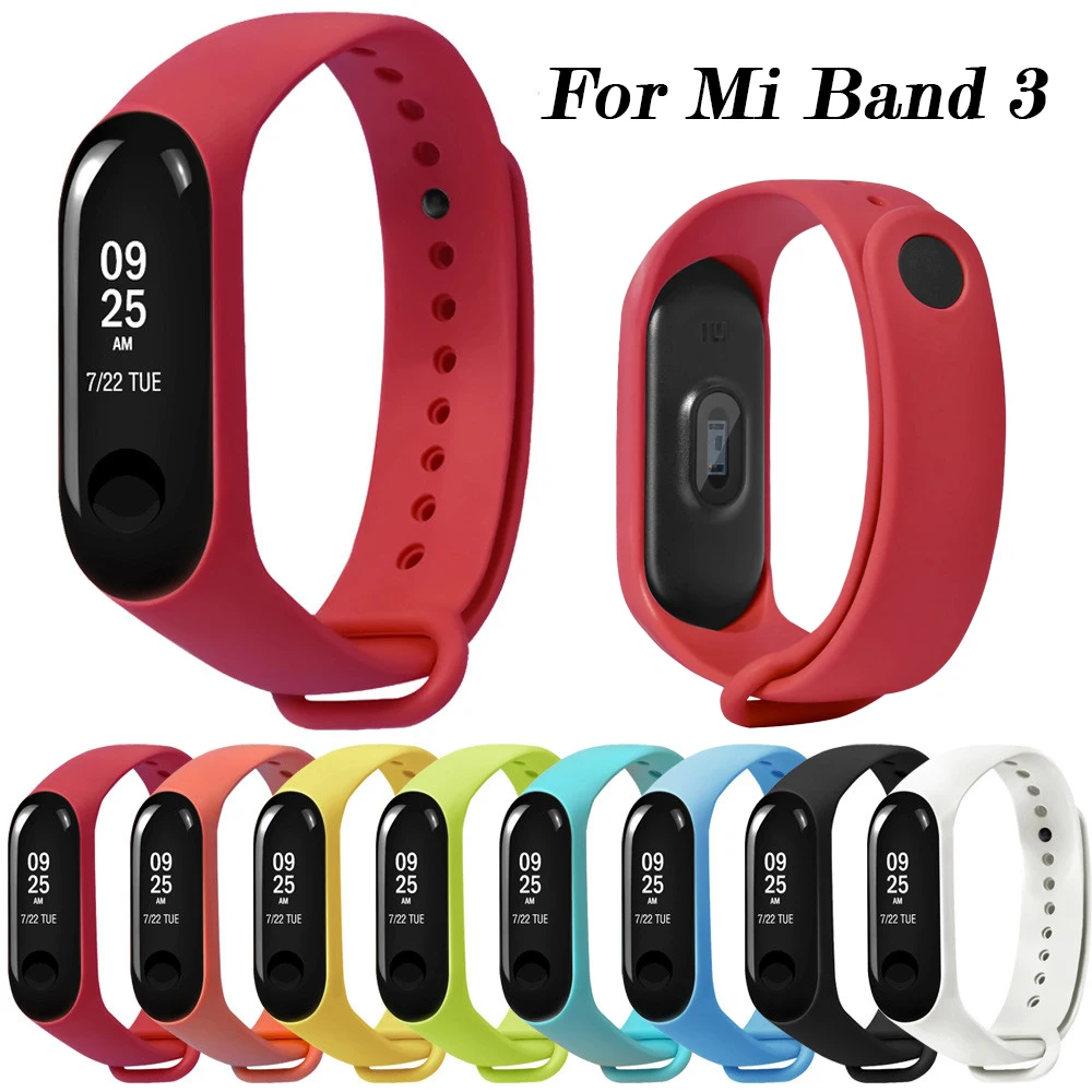 

Replacement Wrist Strap For Xiaomi Mi Band 3 Wristband On The Xiomi Xaomi Xiaome MiBand 3 Band3 Straps Watch Bands Watchstrap