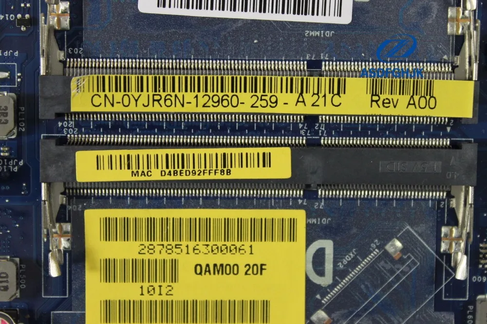 Материнская плата для ноутбука Dell Latitude E6230 w/ i5 3360M 2 8 GHz YJR6N 0YJR6N CN материнская 100%