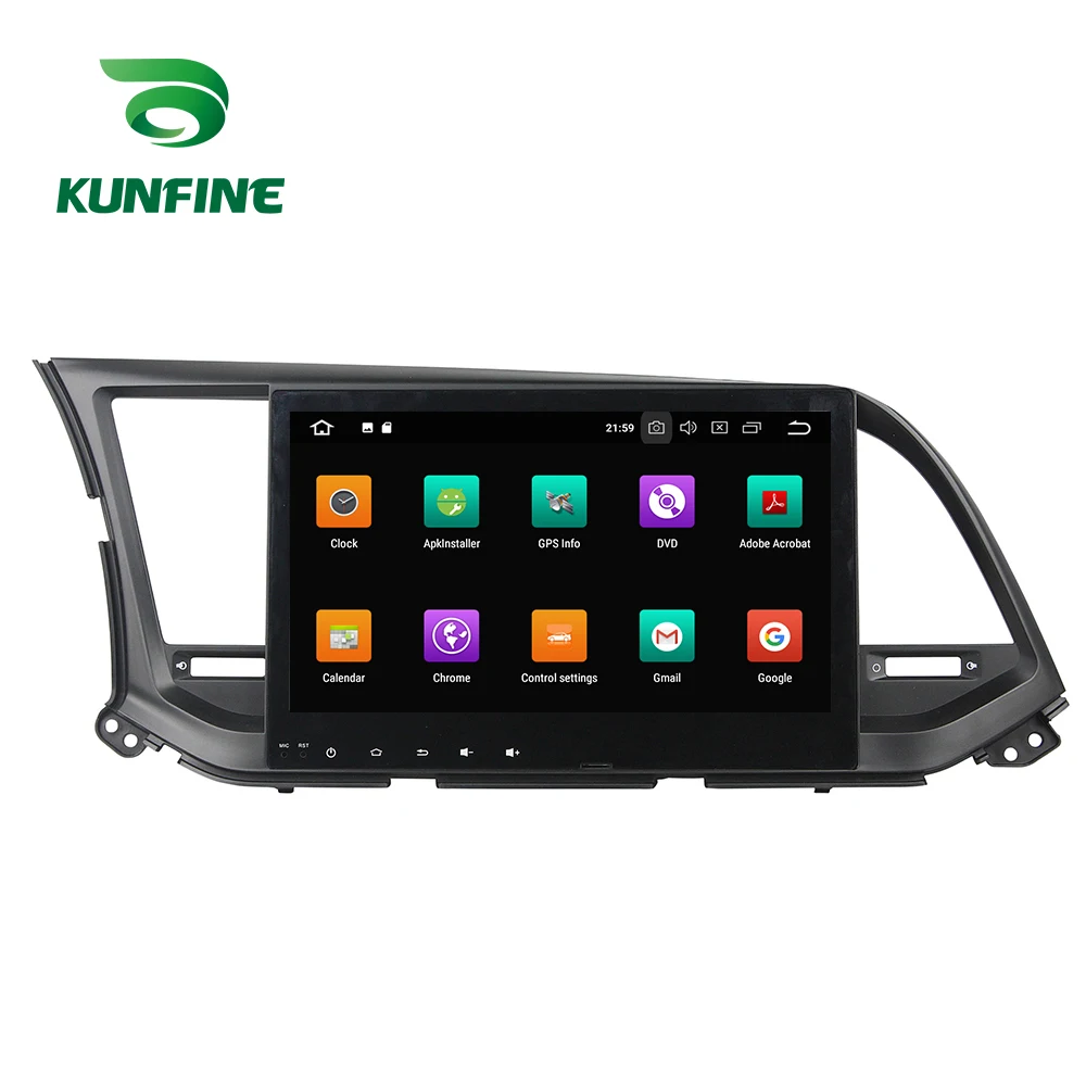 Perfect Octa Core 4GB RAM Android 8.0 Car DVD GPS Navigation Multimedia Player Car Stereo Deckless for HYUNDAI Elantra 2016 Radio 1