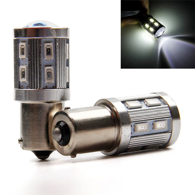 

Car Light 5W 2 pcs 1157 5730 LED white car Tail fog lights Daytime Running lamp 12V dropship 19j22