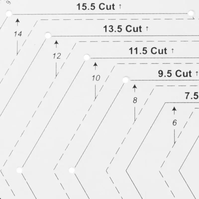 Прозрачная акриловая Лоскутная 45 ромб/60 треугольников/Шестигранная Ремесленная стеганая линейка режущие линейки DIY ручные швейные инструменты