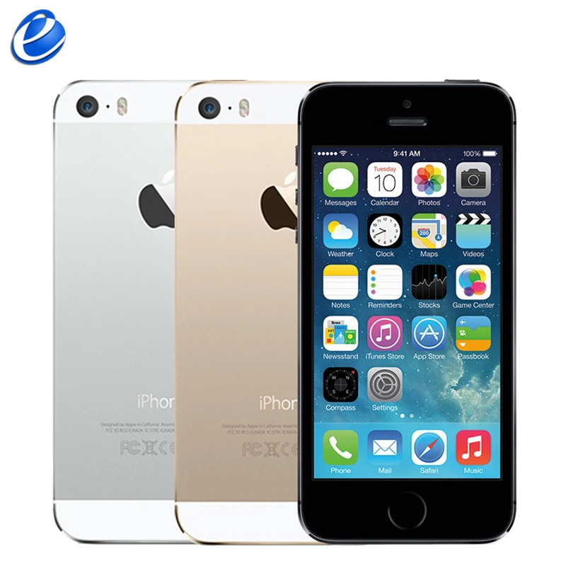 apple cell phones Original Unlocked Apple iPhone 5S with fingerprint Cell Phones iOS 4.0" IPS GPS 8MP 16GB/32GB Used Mobile Phone genuine iphone5s best cell phone for a teenager