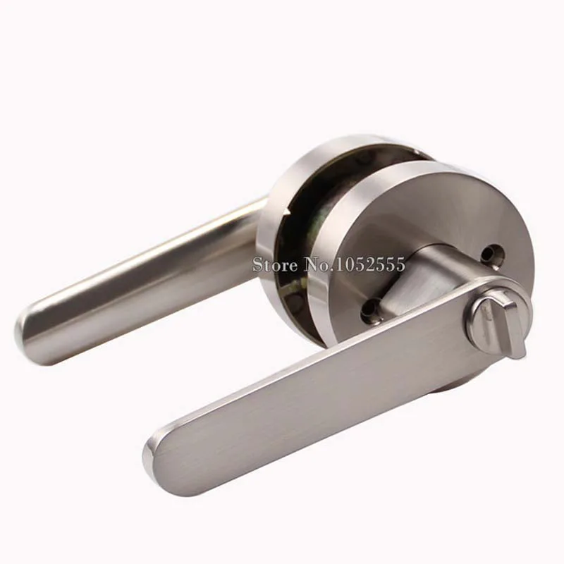 Union Swallow Bathroom Door Handle Rh Pair Satin Aluminium Commercial Lever On Backplate Screwfix Com
