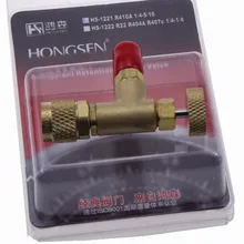 Заряжаемая система охлаждения адаптер HS-1222 R22 для 1/" SAE Male до 1/4" SAE Famale предохранительный переходник кондиционер клапан зарядки