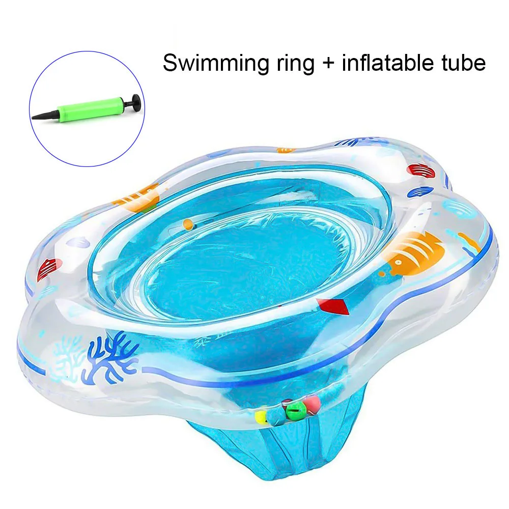 Baby Swimming Ring(Give a Inflatable tube)Summer Inflatable Swimming Circle Toddler Pool Swim Ring Aid Toddler Safety Float Seat (9)