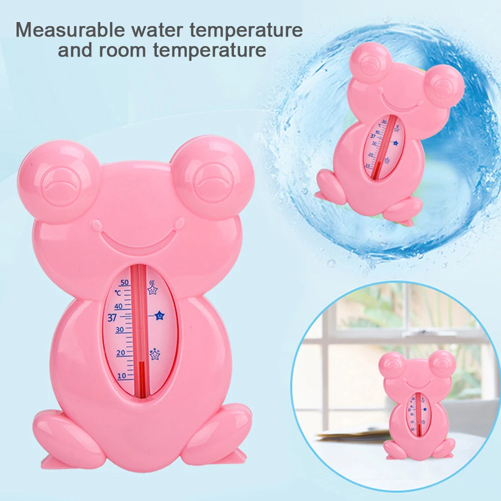 Baby Bath Take a Shower Thermometer Cartoon Animal Elephant Frog Shape Pink Blue Yellow Green Baby Water wireless Thermometer (13)