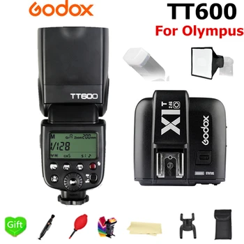 

Godox TT600 TT600S Flash With GN60 2.4G Wireless TTL 1/8000s Flash Speedlite + X1T-O Transmitter Trigger for Olympus Camera