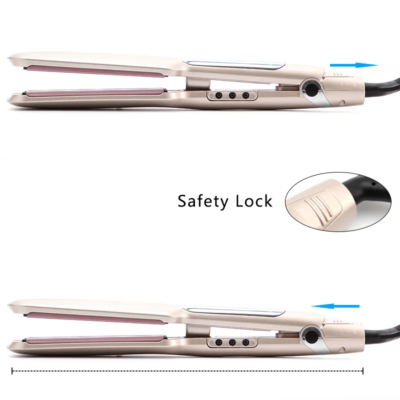 Титановая пластина Профессиональный Выпрямитель для волос lONIC инфракрасный выпрямитель для волос Утюг ЖК-дисплей волос плоский Утюг