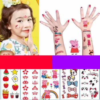 

Waterproof Temporary Tattoo Sticker Set Dinosaur Unicorn Princess Cartoon Kids Tattoo Body Wrist Hand Fake Tattoo Enfant