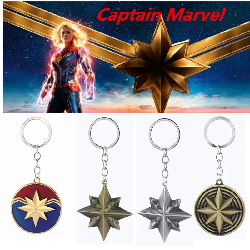2019 ювелирный брелок капитана супергероя Carol для ключей по мотивам фильма llaveros