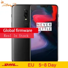 OnePlus 6 8 Гб 128 ГБ Snapdragon 845 Восьмиядерный 20MP + 16MP AI двойная камера разблокировка лица Android 8 OxygenOS смартфон NFC