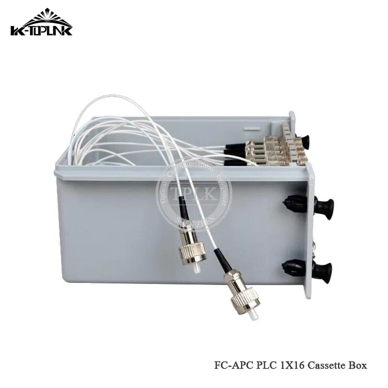 

Free Shipping 10pcs 1*16 FC APC PLC splitter Cassette box 1*16 splitter Fiber Optical Cassette Box PLC Splitter Module Insert