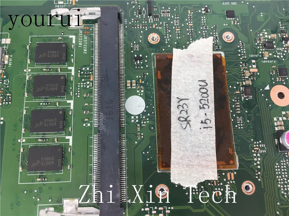  yourui For ASUS X555L X555LD Notebook Board REV 3.6 With i5-5200uCPU 4GB RAM Tested Working good