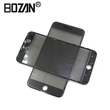 10 шт./лот, замена сенсорной панели холодного отжима, 4 в 1, переднее стекло экрана с рамкой и OCA и поляризатором для iPhone 6, 7, 8 Plus