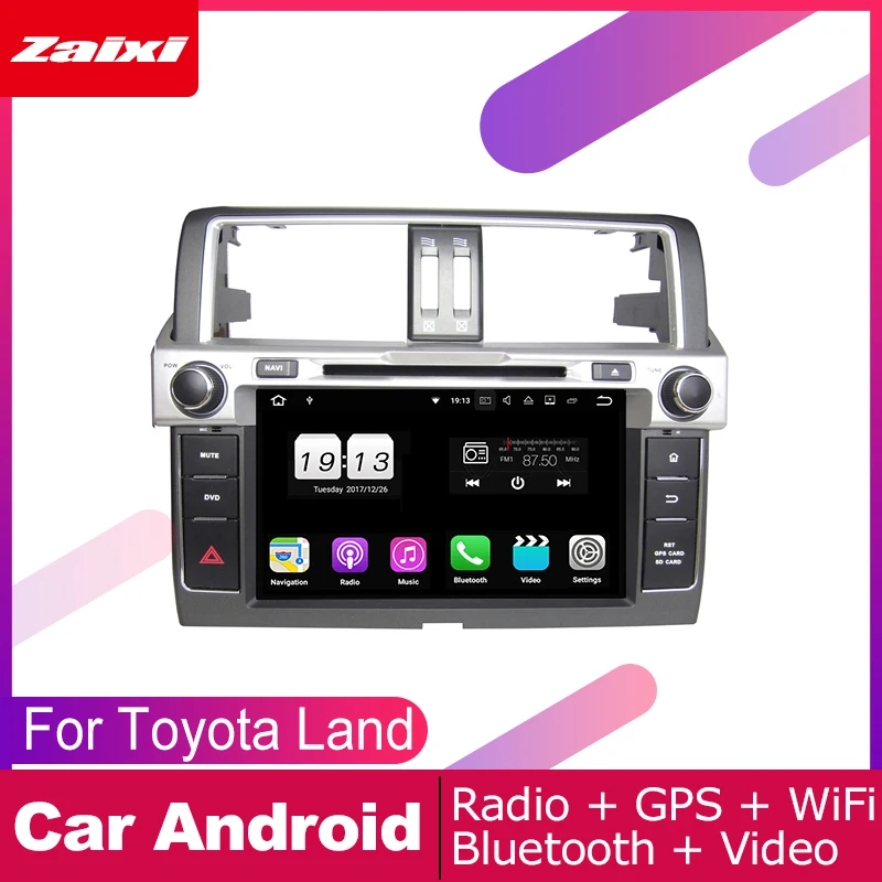 

ZaiXi For Toyota Land Cruiser Prado 150 2014~2017 Car Android Multimedia System 2 DIN Auto DVD Player GPS Navi Navigation Radio