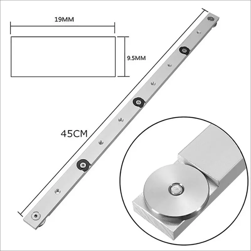  1pc 300/450/650mm Aluminium Alloy Miter Bar Miter Slider Table Saw Miter Gauge Rod