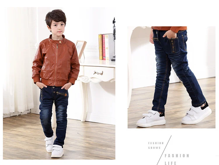 3-10 y child winter pants for boys jeans kid denim pants spring autumn boy clothes children elastic jeans warm trousers 10 years (15)