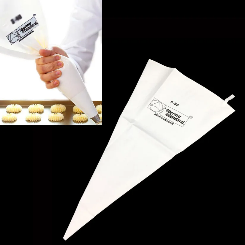 Wholesale 10 Pcs/lot 50cm 100 Cotton Cream Pastry Icing Bag Baking