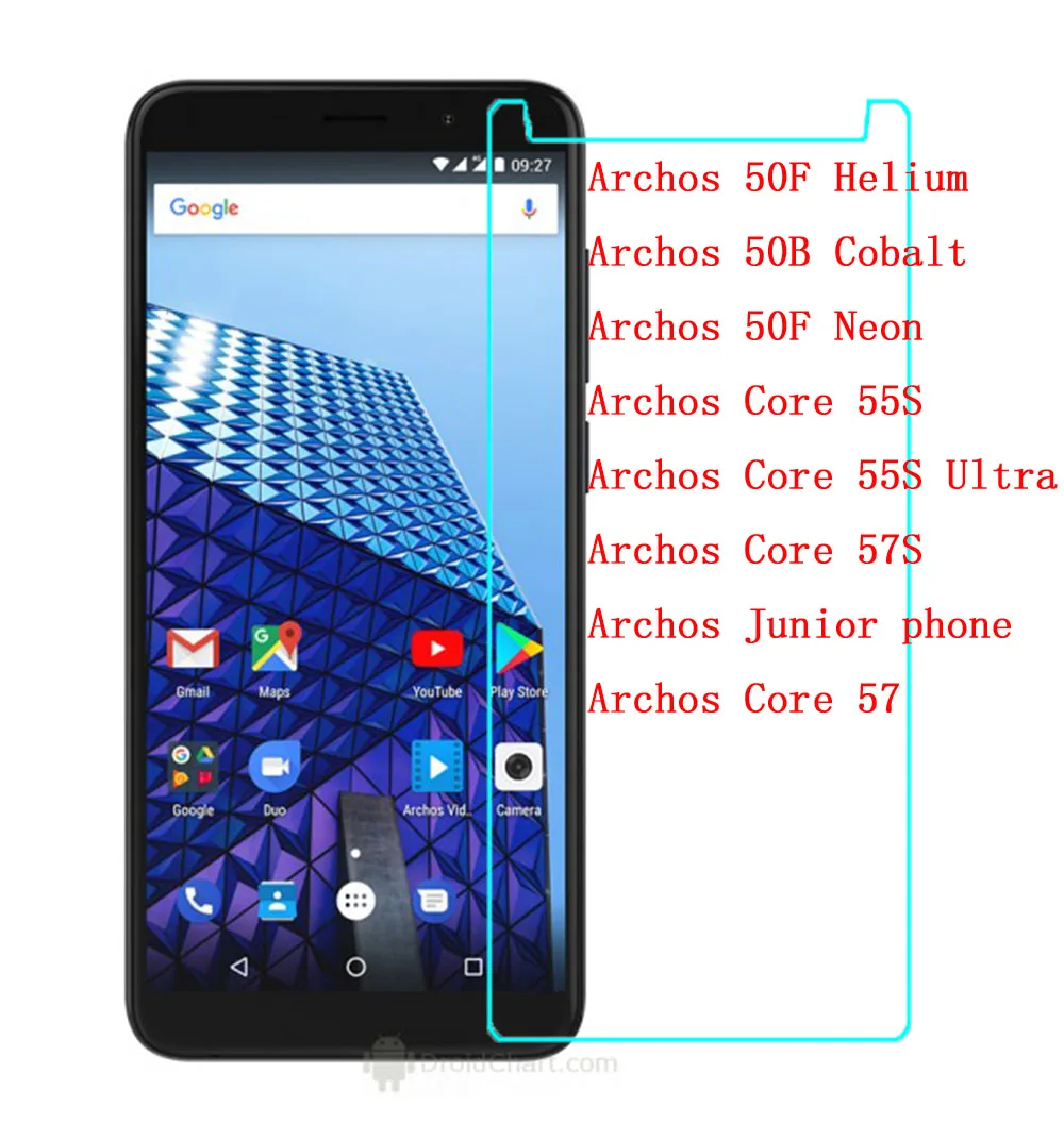 

Protector for Archos 50f Neon Core 55S 57S 57 Films Tempered Glass for Archos 50F Helium 50B Cobalt 55S Ultra Junior phone