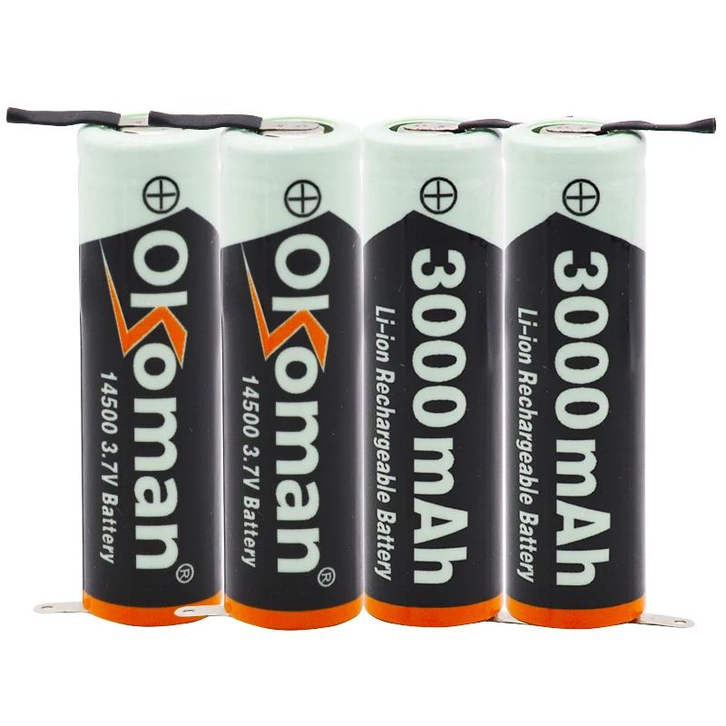 14500 литиевая батарея литиевая аккумуляторная батарея сварочные никелевые листовые батареи 3,7 V 3000mAh фонарь светодиодный игрушка-фонарик