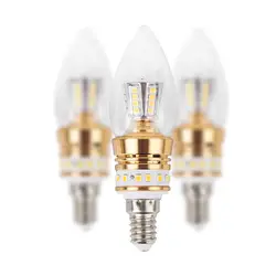Вверх и вниз светоизлучающих лампа-зонтик AC175-265V 8 W 2800-3000 K теплый белый 5 шт./лот яркий домашний Спальня освещения E14 светодиодный лампы