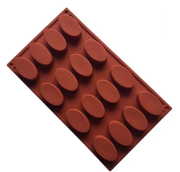 16 Hloe Silicone Cake Mold Silicone Cake Pan Oval Soap Mold Egg Tart Mold Pudding Jelly Mold