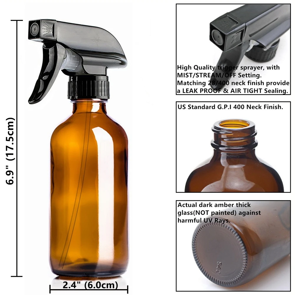 2 шт. флакон распылитель для эфирных масел 250 мл|bottle container|glass sprayspray bottle |