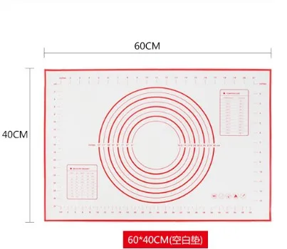 60*40 см антипригарный силиконовый коврик для выпечки лист для замеса раскатки теста коврик для выпечки формы для выпечки вкладыши колодки Инструменты для приготовления пищи