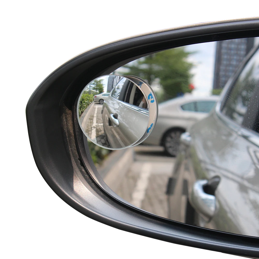 Essager 2 шт Автомобильный держатель HD зеркало заднего вида для автомобиля авто зеркало заднего вида 360 градусов широкоугольное безрамочное зеркало - Цвет: Черный