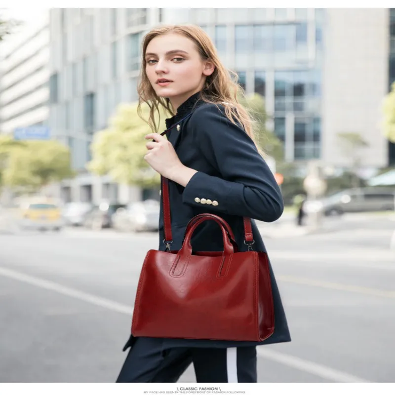 KLY 100% женские сумки из натуральной кожи 2019 новые через плечо Простые Ms. портфель