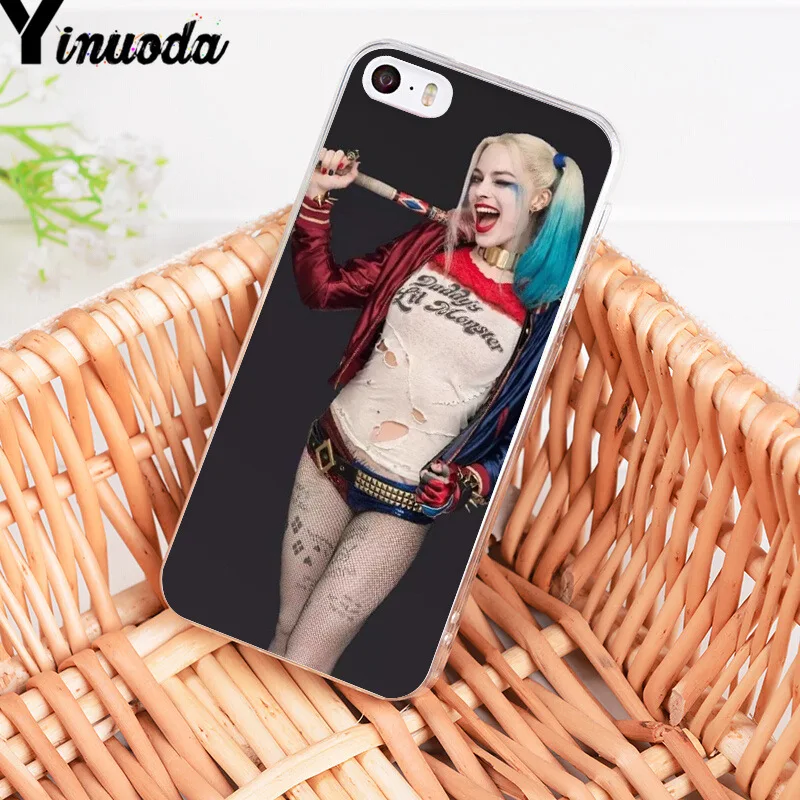 Yinuoda для iphone 7 6 X Чехол Harley Quinn отряд самоубийц Джокер подмигивание чехол для телефона для iphone 8 7 6 6S Plus X 5 5S SE 5C XS XR чехол