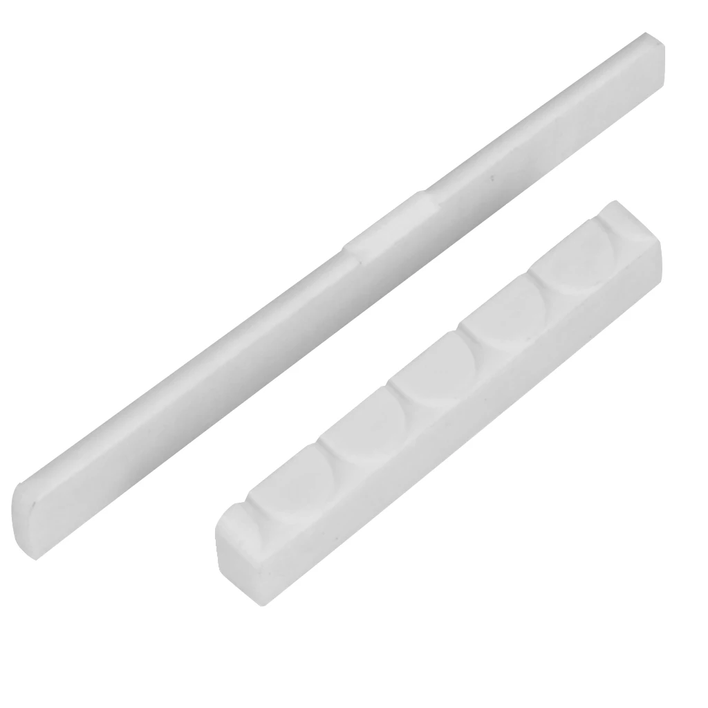 Buffalo bone Strings Bridge Saddle And Nut Slotted Set New For Classical Guitar