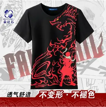 

Men/Women Fashion Fairytail Tee Shirt Japanese Anime Short Sleeve Cotton Fairy Tail Cosplay T shirt tshirt Tops Free Shipping