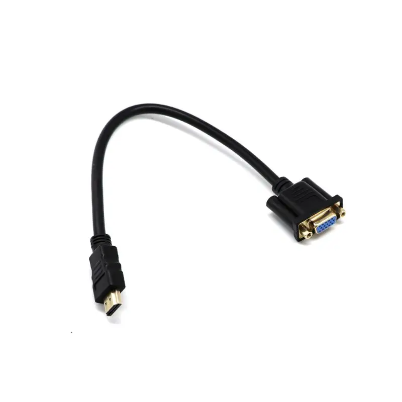 30 см Full HD 1080P HDMI Male to 15 Pin VGA Женский адаптер конвертер кабель шнур, кабель, провод для аксессуары HDTV Kit