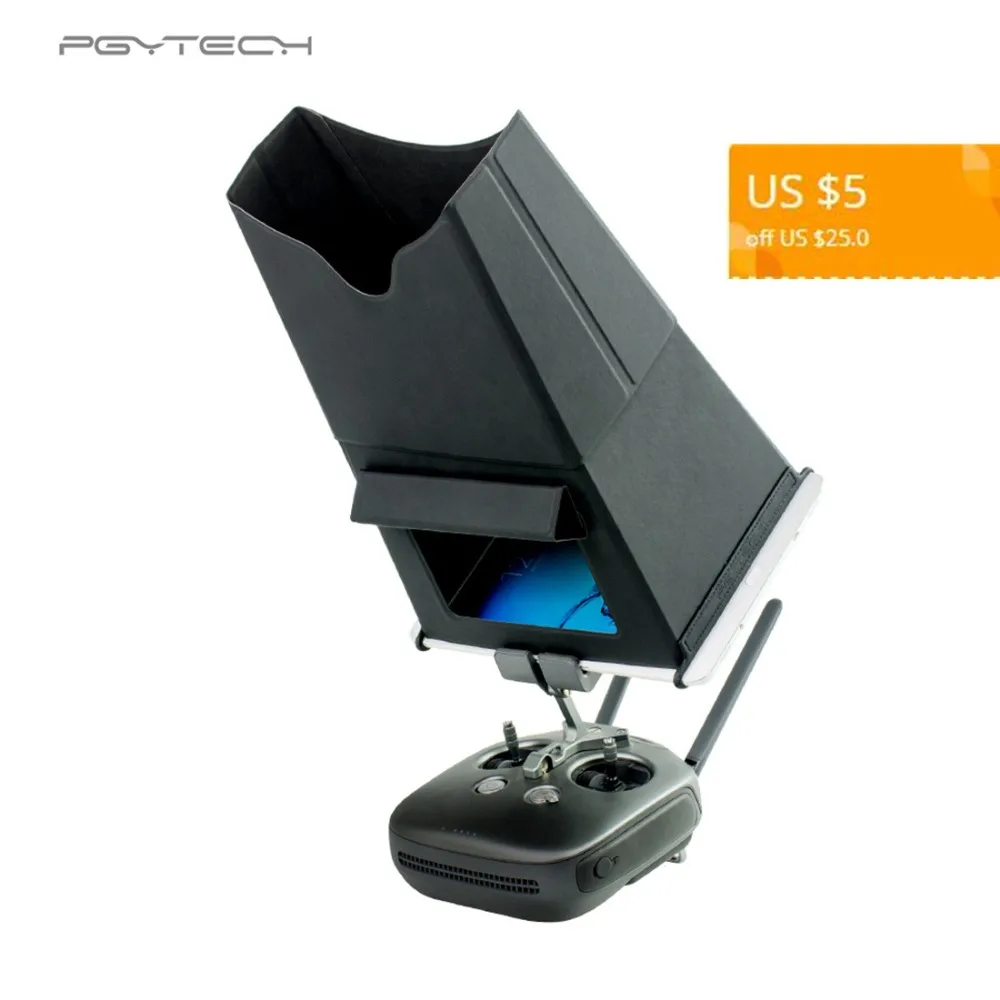 PGYTECH All-surround Tablet Screen Sunshade Sun Hood Light Shield for DJI MAVIC PRO Spark Drone Fit for 7.9 Inches Tablet PGYTECH All-surround Tablet Screen Sunshade Sun Hood Light Shield for DJI MAVIC PRO Spark Drone Fit for 7.9 Inches Tablet