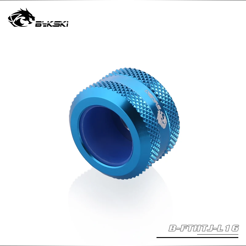 Bykski B-FTHTJ-L16 OD 16 мм Анти-зачистки неподвижно закрепленная жесткая Трубная арматура Мульти адаптер варианты нескольких цветов ПК водяного охлаждения - Цвет лезвия: Blue