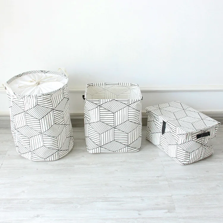 

New Geometric Figure Storage Set Custom Dustproof Home Office Multi-function Bedroom Storage Box