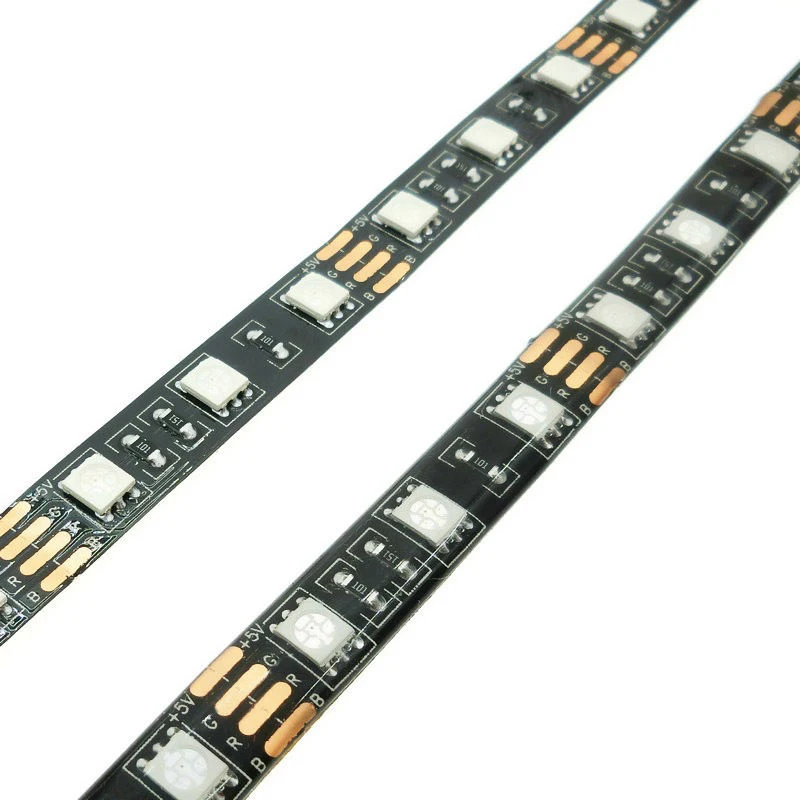 IKVVT 1-5m DC 5V 5050 RGB SMD 60LEDs Strip Light USB with 24 Keys Remote Control
