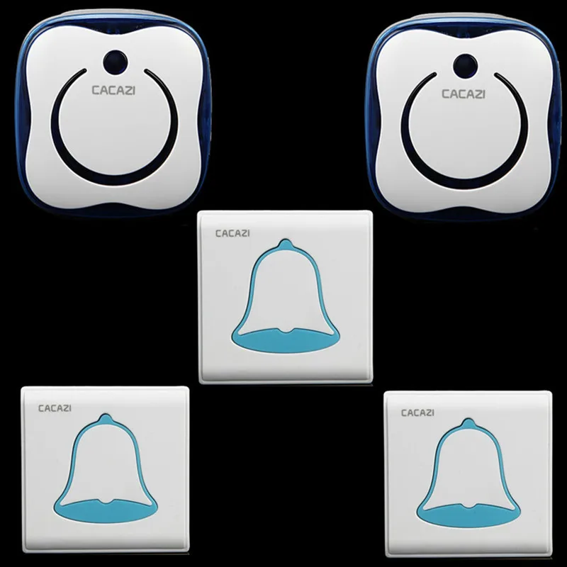 

3 transmitter+2 receiver Waterproof Wireless door bell doorbell Prevent Signal interference 48 Chimes Tone 6-Level Volume