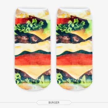 

RUNNING CHICK burger printing socks boat socks wholesale