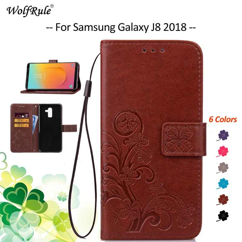 Aliexpress.com : Buy For Cover Samsung Galaxy J8 2018 Case Flip PU ...