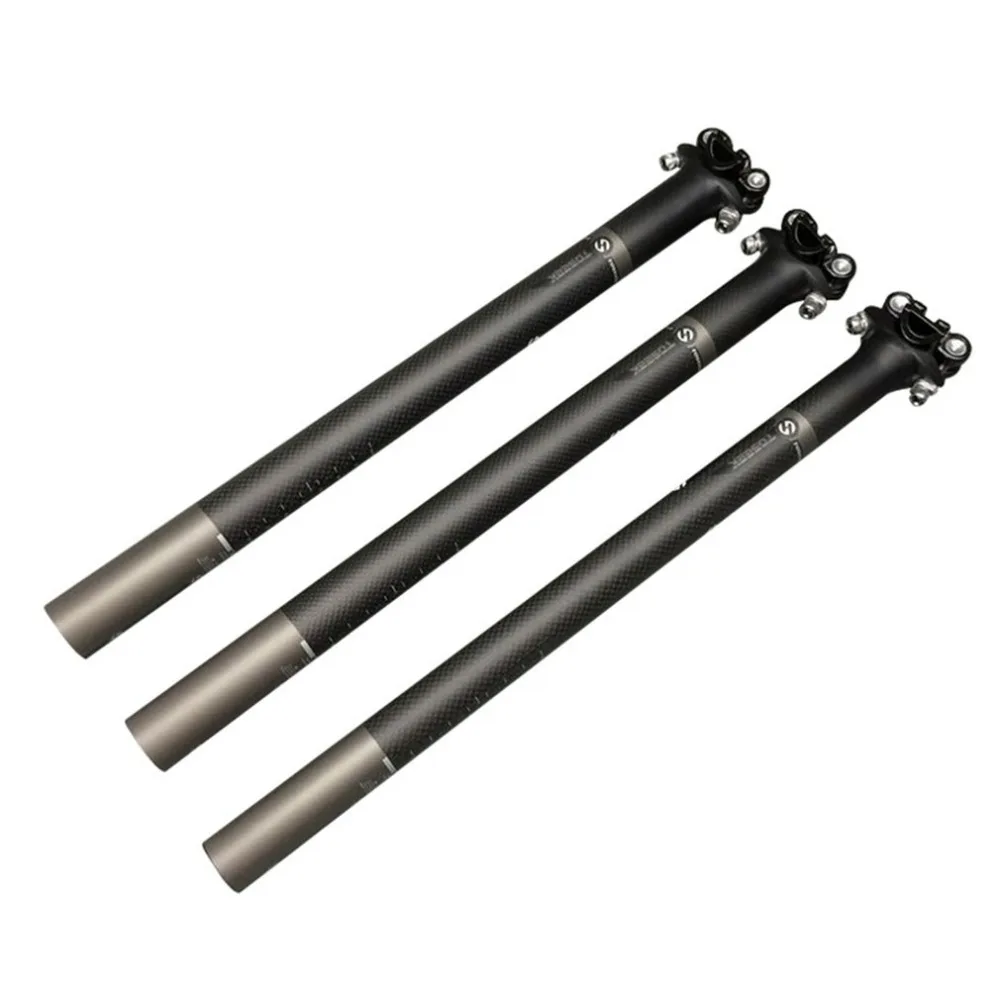 

1Pc Full Carbon Fiber Mountain Bike Road Bike Bicycle Seat Tube Seat Rod Seat Joint Seat Rod Full carbon fiber