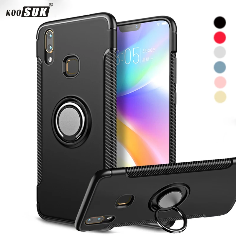 VIVO Z1 Чехол Броня 360 полная защита кольцо магнетизм держатель ударопрочный ТПУ + PC