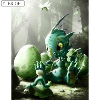 

5D DIY Full Square Diamond Painting Cross Stitch Dragon baby 3D Diamond Embroidery Rhinestone Mosaic Home Decoration