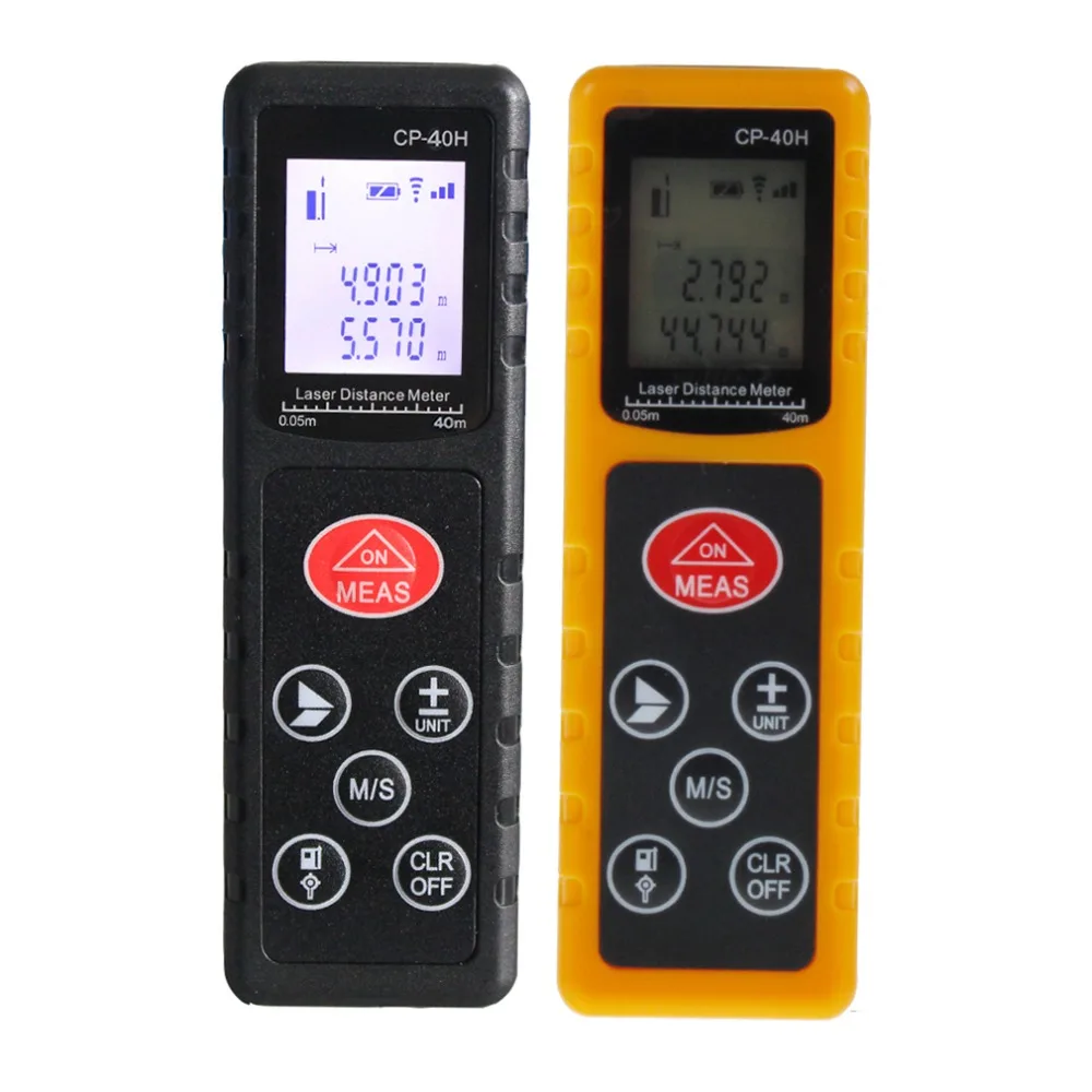 Laser Measure 40m Mini Laser Range Finder With Red - Laser Distance Meter And Laser Distance