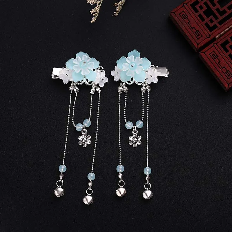 Заколки для волос FORSEVEN в китайском ретро стиле Hanfu с бусинами и кристаллами