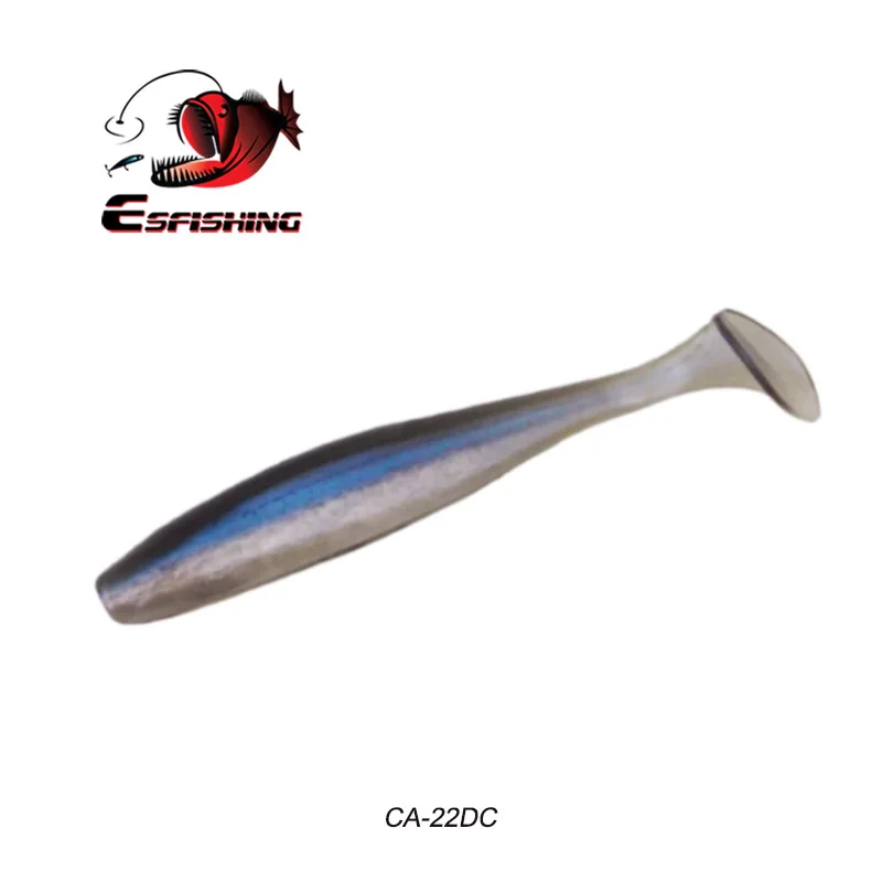 Esfishing ES Easy Shiner Shad 50 мм 76 мм 100 мм 180 мм Рыболовная Приманка Мягкая наживка для ловли карпа T Tail воблеры Isca - Цвет: CA22DC