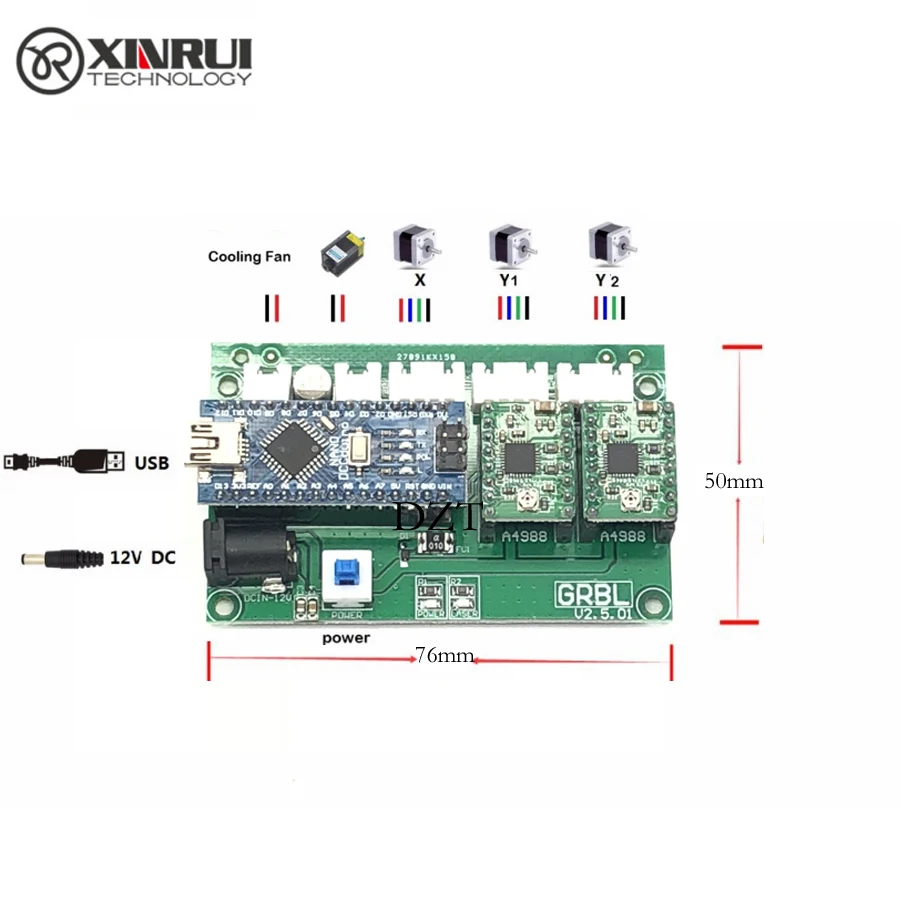 JEDI 500 mw/2500 mw/5500 mW Настольный DIY Фиолетовый лазерный гравировальный станок принтер