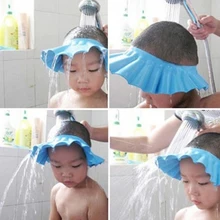 Водонепроницаемый защитный детский головной убор для глаз, детский козырек для купания, шапки, регулируемый детский шампунь для ванны душа, шапочка, шляпа, мыть волосы, щит