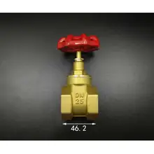 Латунные задвижки DN25 " BSPP Женский 10Bar рабочих Давление Порты и разъёмы Размеры 18,5 мм